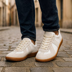 Men's Lace-Up Sneakers with Slip-Resistant Sole