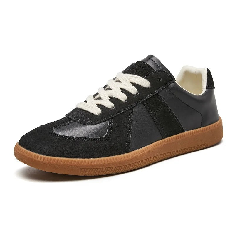 Men's Lace-Up Sneakers with Slip-Resistant Sole