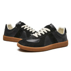 Men's Lace-Up Sneakers with Slip-Resistant Sole