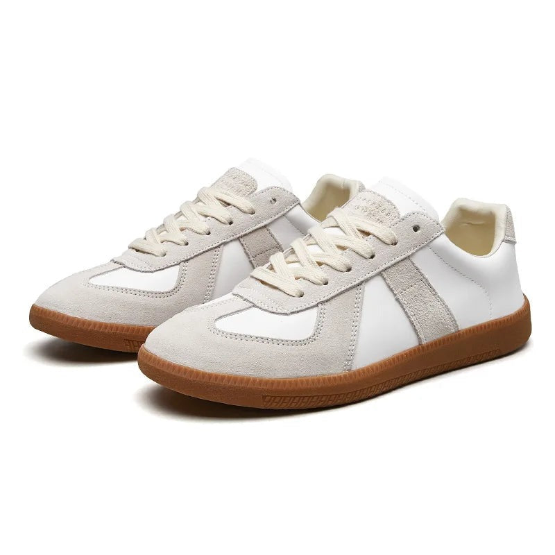 Men's Lace-Up Sneakers with Slip-Resistant Sole
