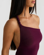 Purple Multiway Maxi Dress with Stretch Fabric