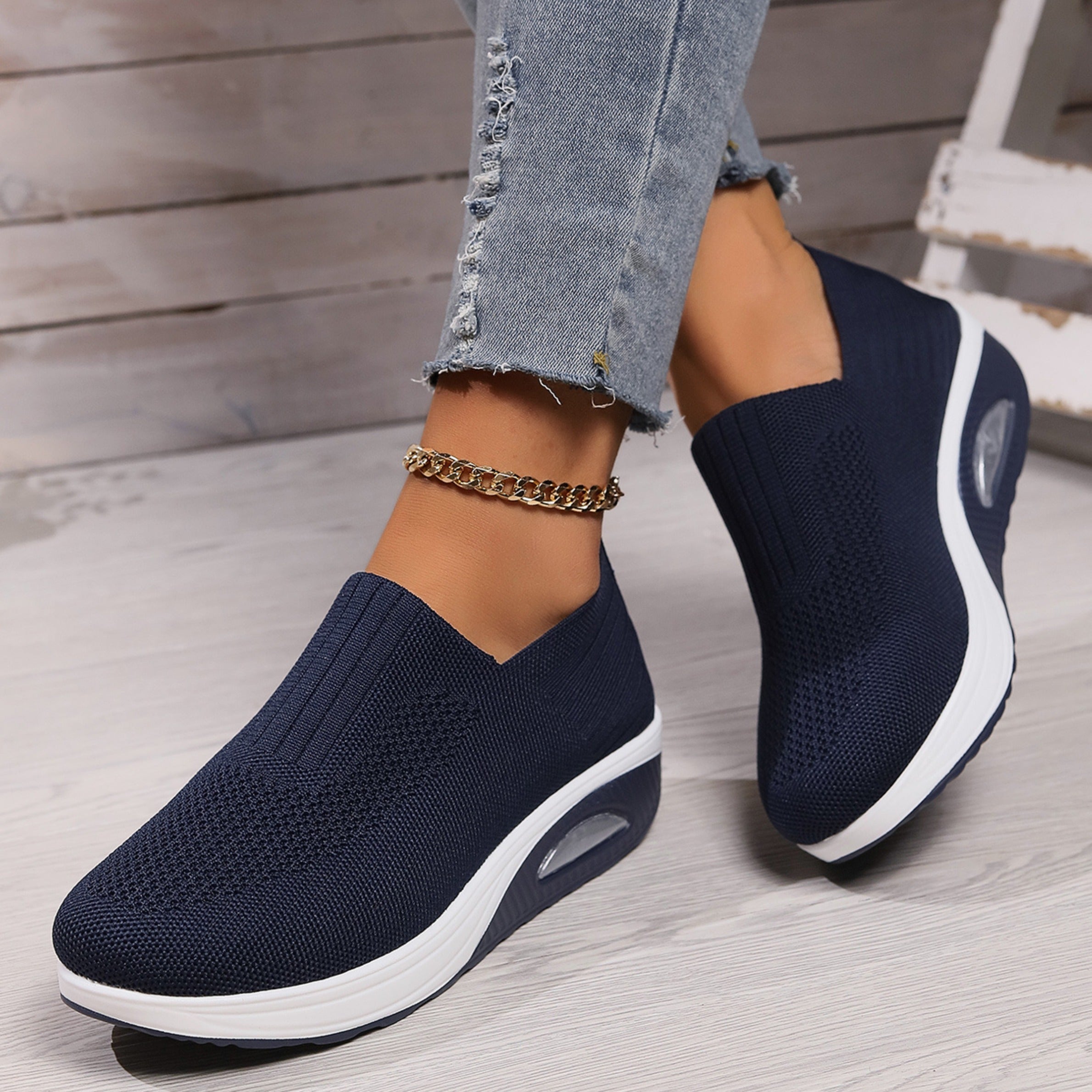 Women's Slip-On Comfort Shoes with Cushioned Sole