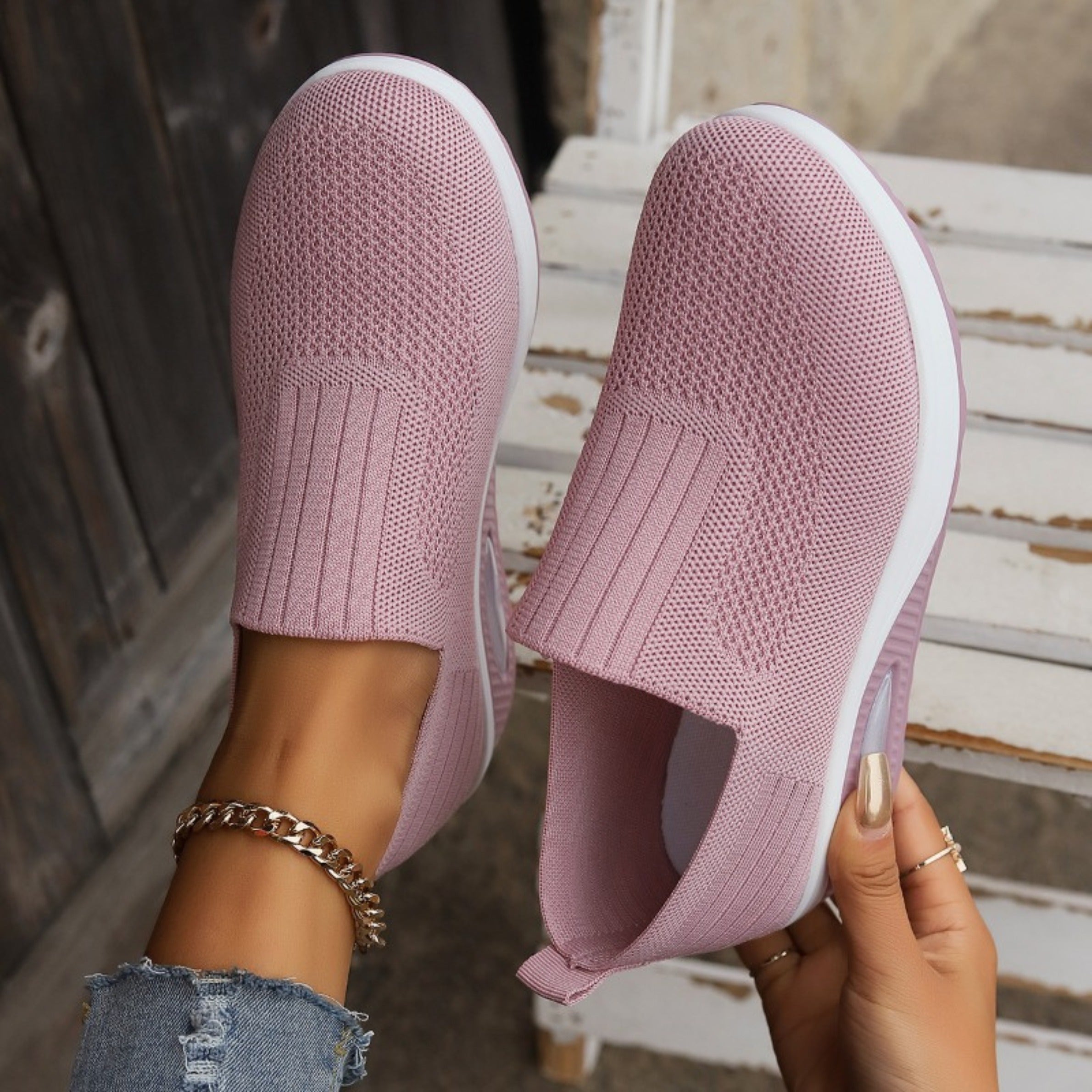 Women's Slip-On Comfort Shoes with Cushioned Sole