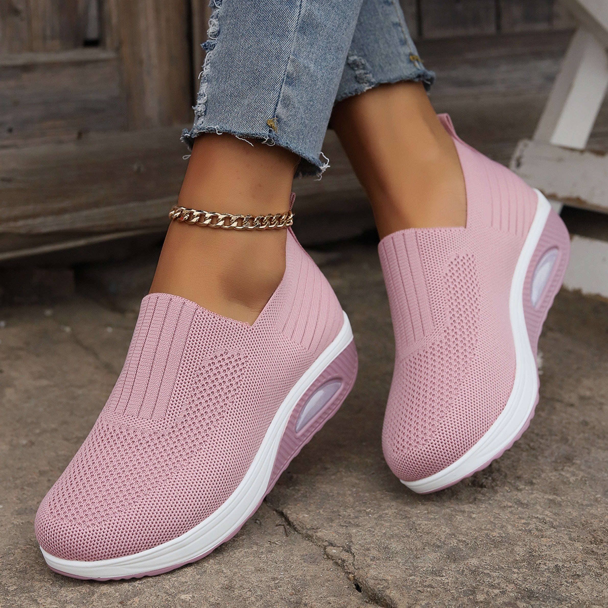 Women's Slip-On Comfort Shoes with Cushioned Sole