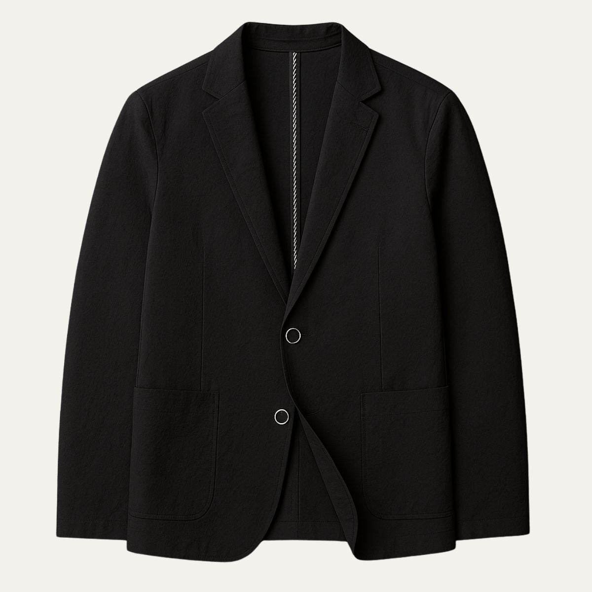 Men's Tailored Linen Blazer with Notch Lapel