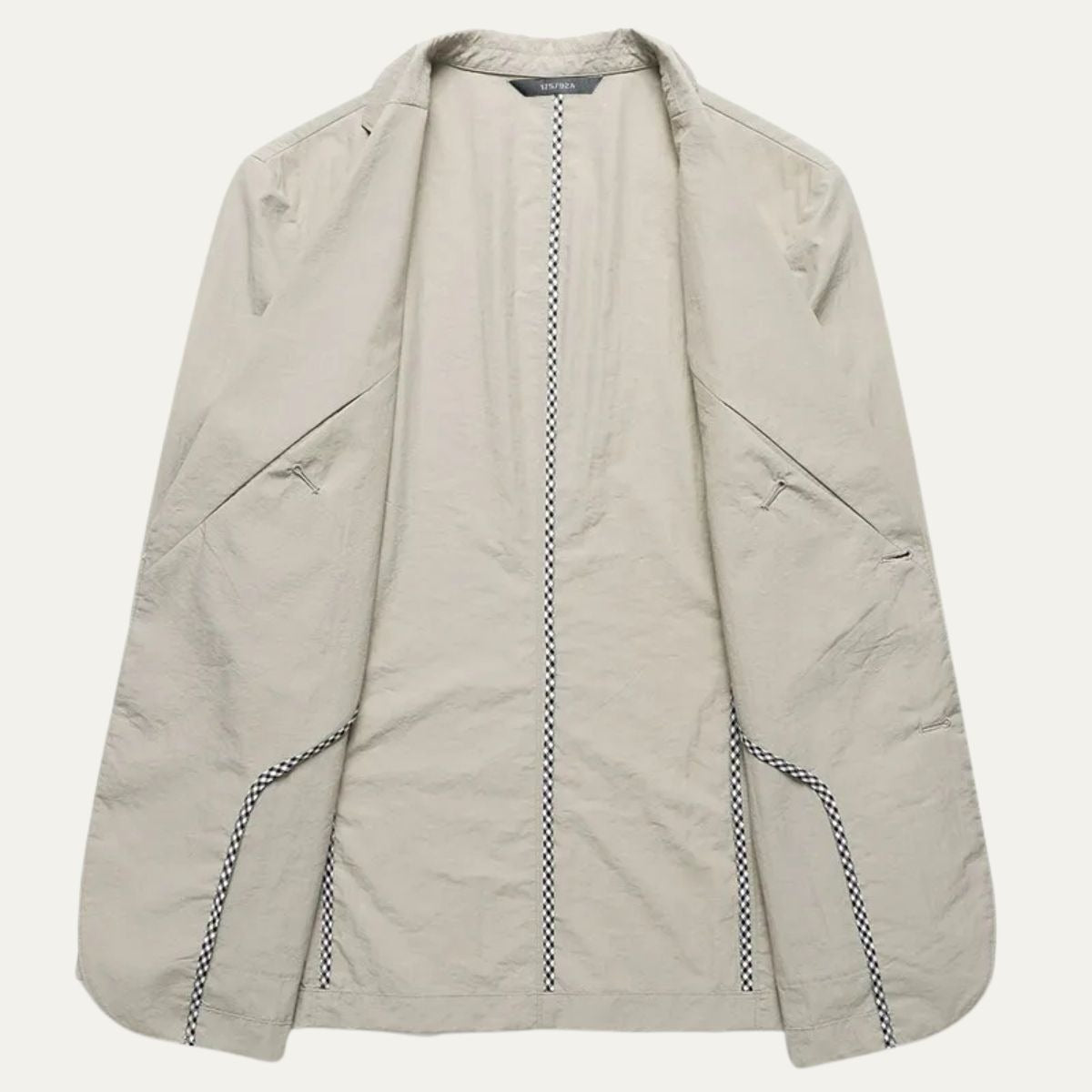Men's Tailored Linen Blazer with Notch Lapel