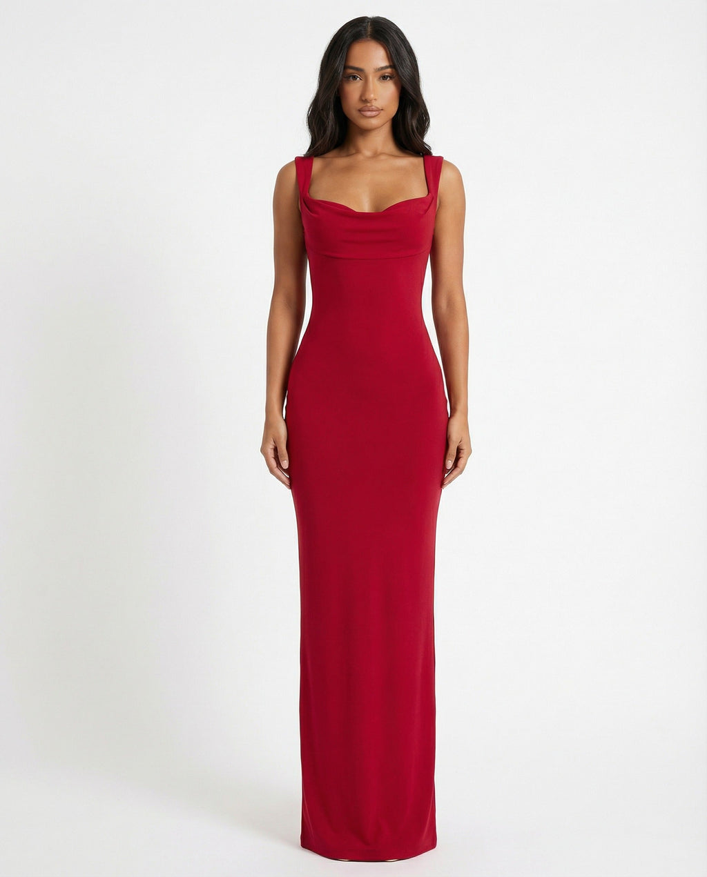 Women's Sculpting Maxi Dress with Back Tie Detail