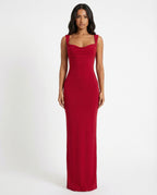Women's Sculpting Maxi Dress with Back Tie Detail