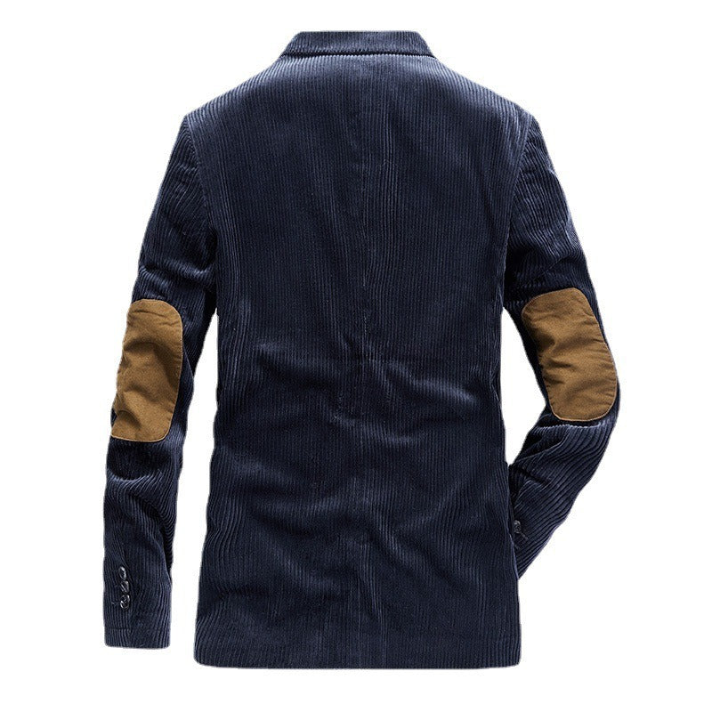 Men's Corduroy Blazer with Notched Lapels
